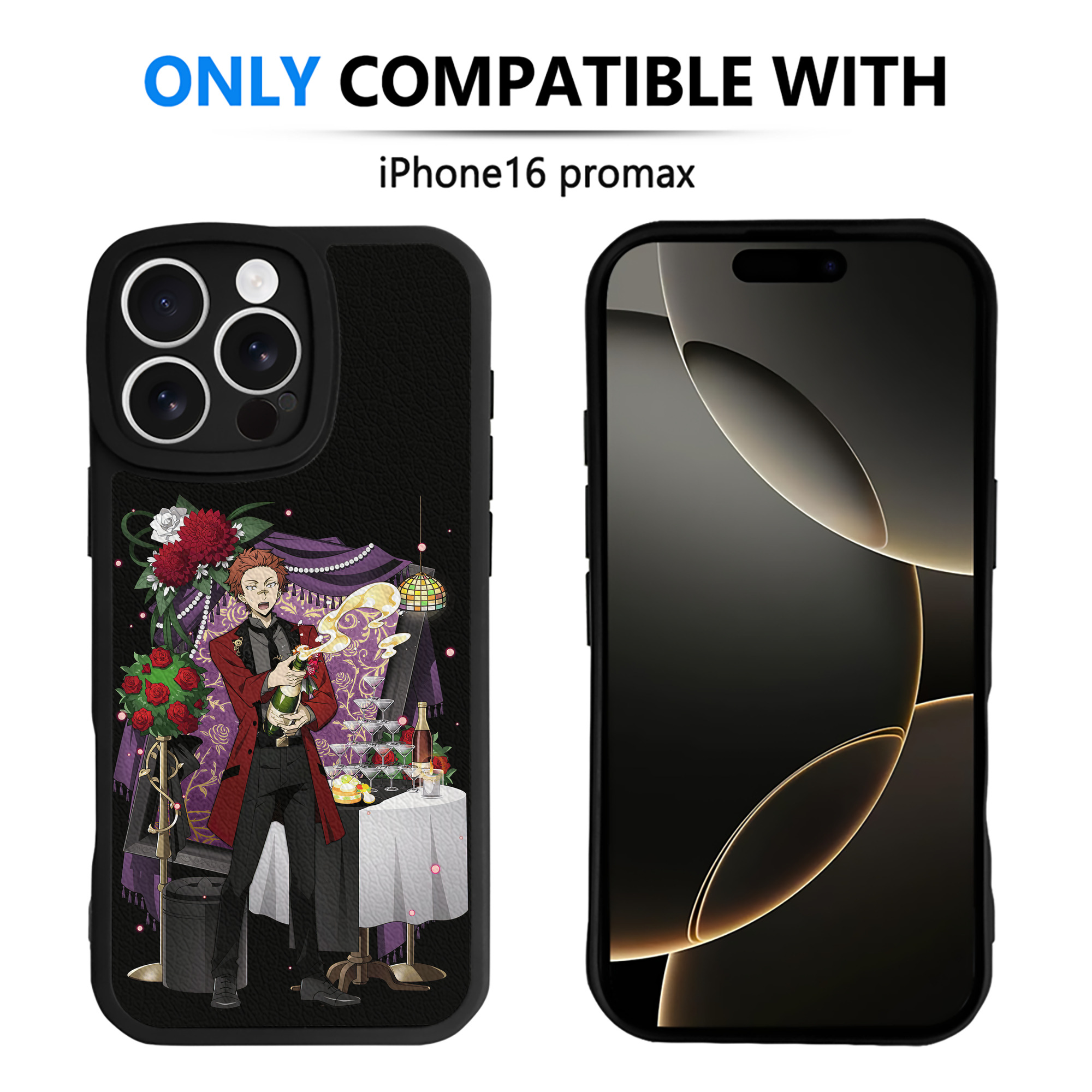 （画像用） 文豪ストレイドッグス Bungo Stray Dogs 【iPhone 16シリーズ対応】シリコンスマホケース（レザー調） 材質：シリコン
